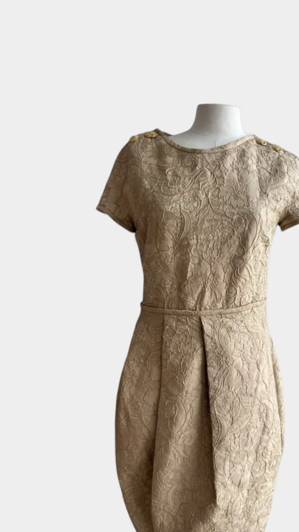 TORY BURCH - GOLD EMBROIDERY DRESS - Image 2